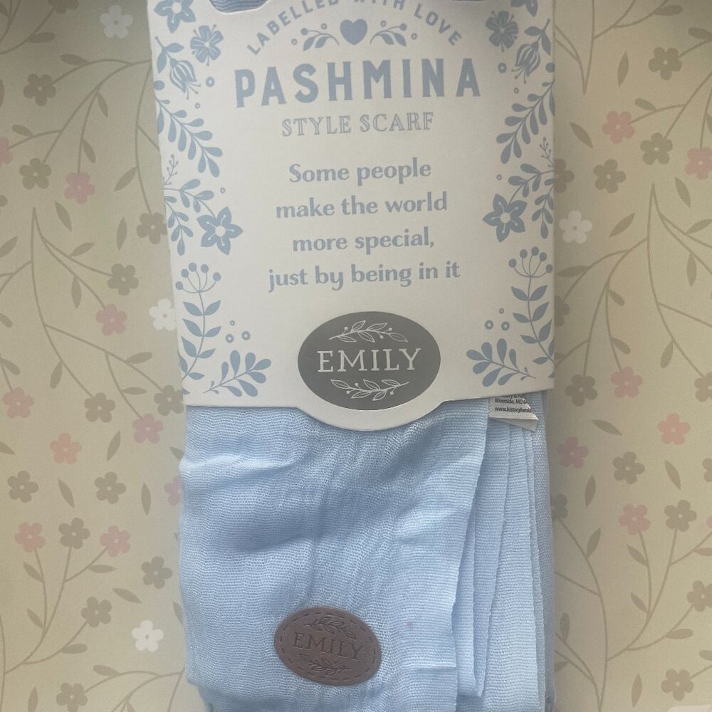 Pashmina Style Scarf Labeled With Love